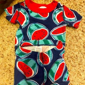 Hanna Anderson short sleeve watermelon PJs